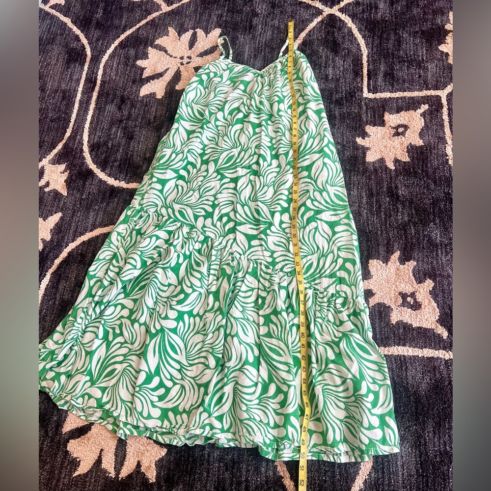 YUMI KIM Zuri Maxi Dress Green / White Floral Print Size Large - Picture 7 of 10
